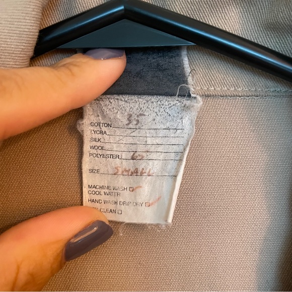 Vintage Patterned Zip Up Light Jacket - Picture 8 of 13